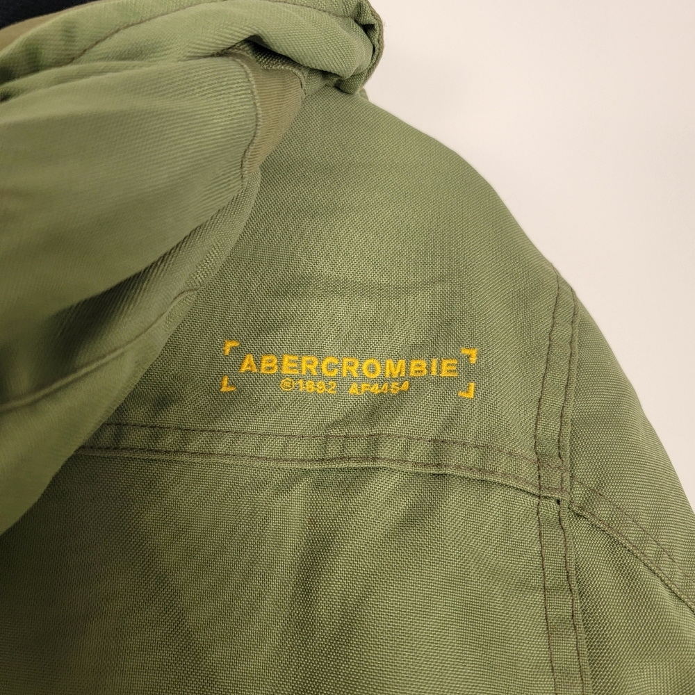 Abercrombie & Fitch Vintage Green Military Field Jacket Tactical Utility Unisex - Picture 13 of 15